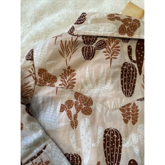 Cedar Rose NWT 9-12 Months Bodysuit Cactus Snaps Baby Shirt Top Pink - Picture 8 of 8